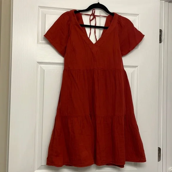 old navy red swing dress Old Navy | Dresses | Old Navy Tiered Lace Up Swing Dress Size Large